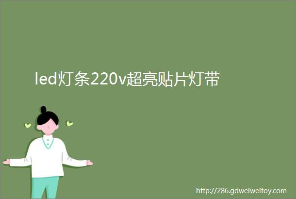 led灯条220v超亮贴片灯带